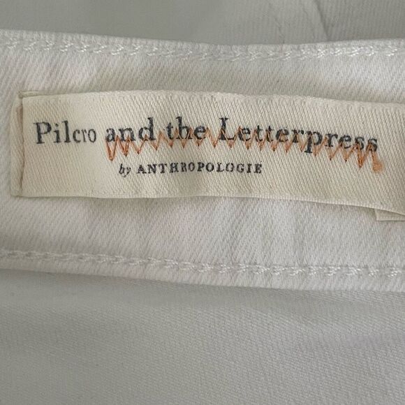 Anthropologie Pilcro and the Letterpress High Rise Bootcut jeans size 27 in whit - Picture 4 of 5